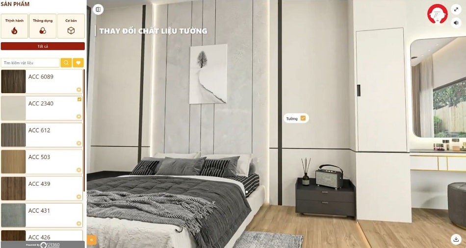 Phòng mô phỏng vật liệu Roomzify